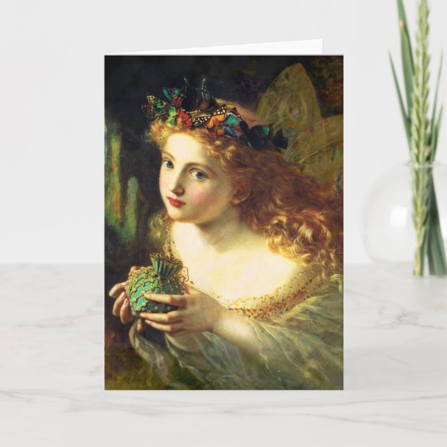 Sophie Anderson Fairy Greeting Card (Front)