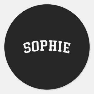 Sophie  classic round sticker