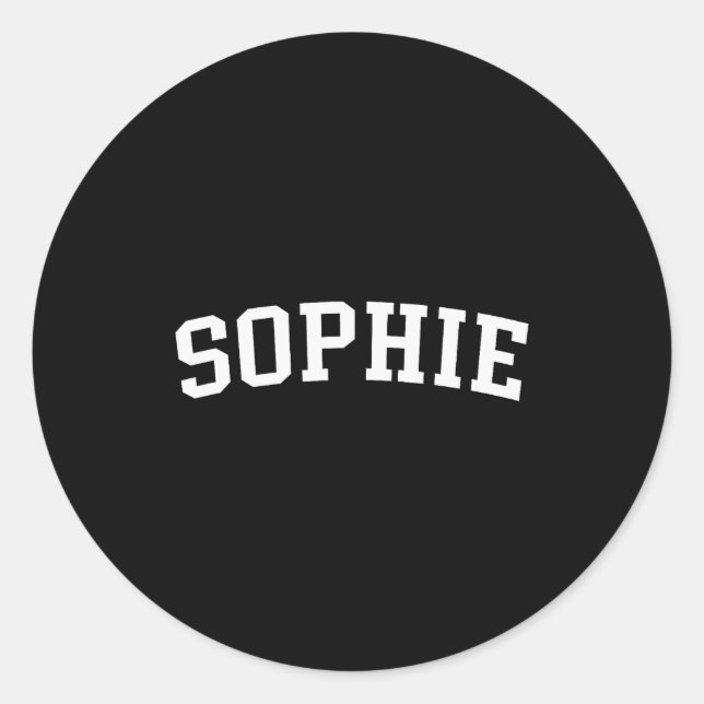 Sophie  classic round sticker (Front)