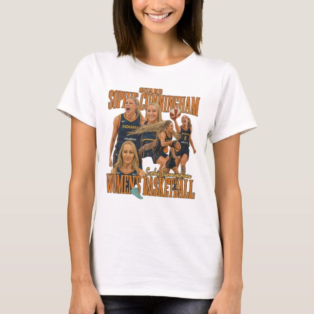 Sophie Cunningham Indiana Fever Basketball Fan  T-Shirt (Front)