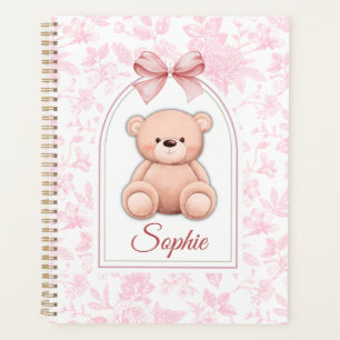 Sophie   Custom Pink Teddy Bear Nursery Design  Planner