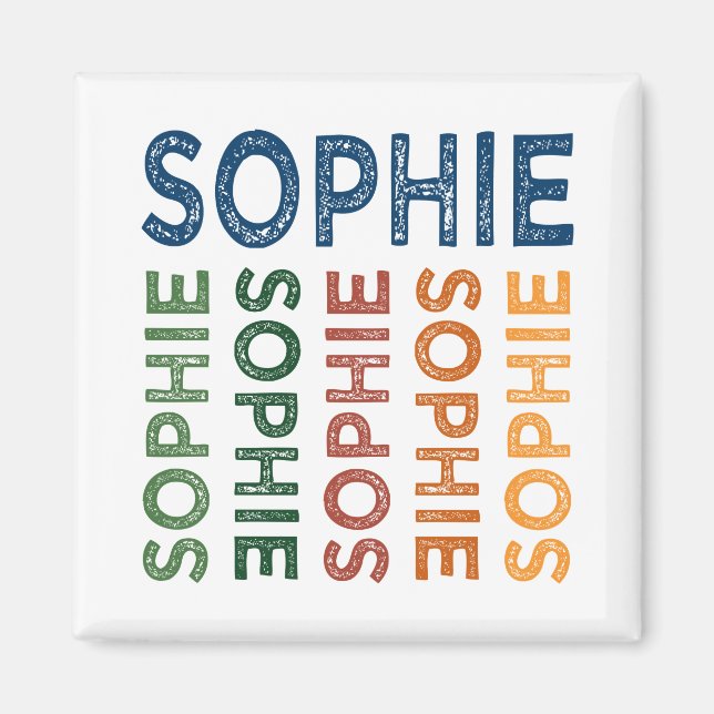 Sophie Cute Colourful Magnet (Front)