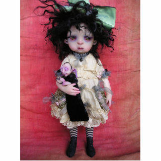 Sophie & her Vampire Doll Standing Photo Sculpture