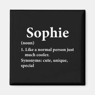 Sophie Name Definition Funny D  Magnet