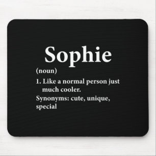 Sophie Name Definition Funny D  Mouse Mat