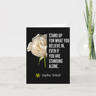 Sophie Scholl Quote Inspirational Opposition Card