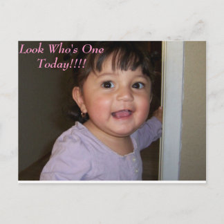 sophiebdaypic, Look Who's One Today!!!!        ... Postcard