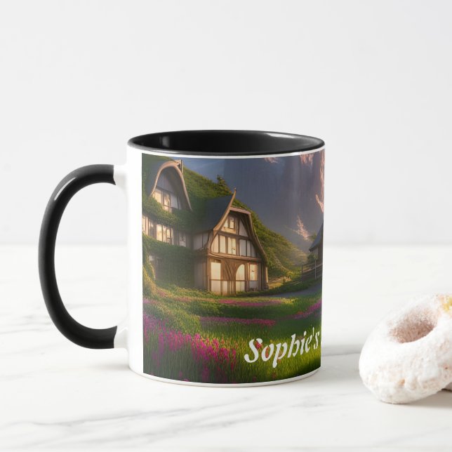 Sophie's Morning Tea Personalised Customisable Mug (With Donut)