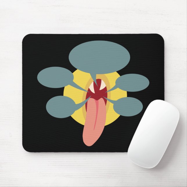 sophist troll mouse mat (With Mouse)