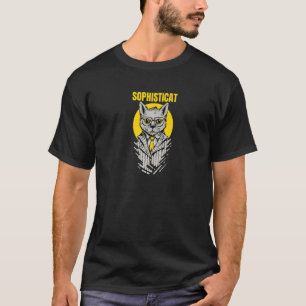 Sophisticat Pun Cat T-Shirt