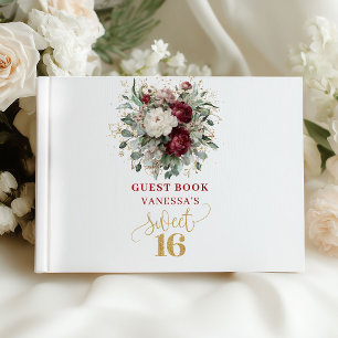 Sophisticated 16th Birthday Guest Book Sign In