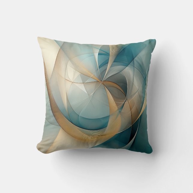 Sophisticated Abstract Art Cushion (Front)