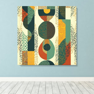 Sophisticated Abstract Stretched Canvas Print