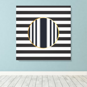 Sophisticated Abstract Stretched Canvas Print