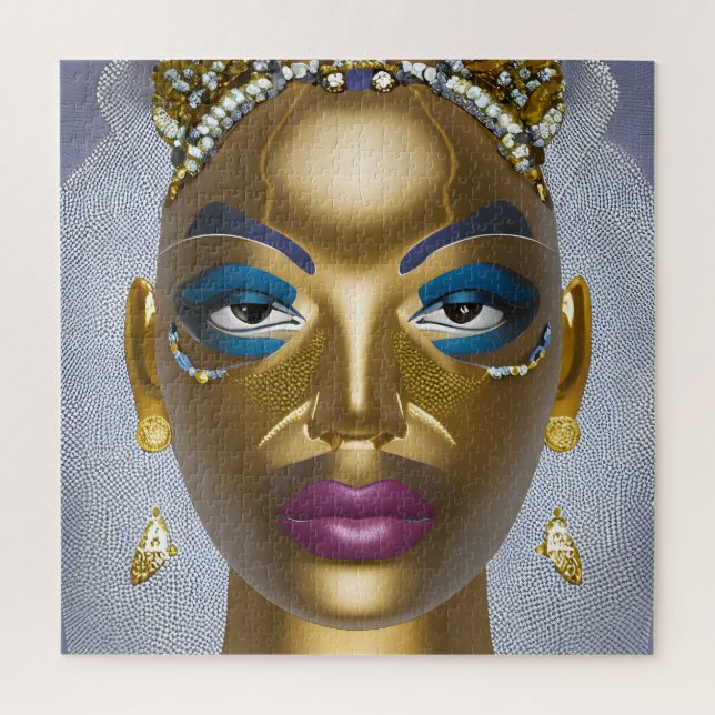 Sophisticated African Beauty: Black History Month  Jigsaw Puzzle (Vertical)
