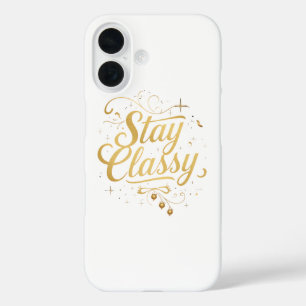 Sophisticated and Chic Inspirational Typography iPhone 16 Case