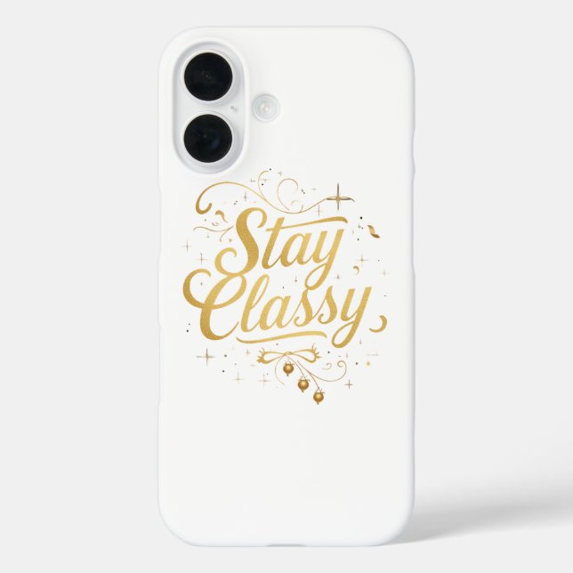 Sophisticated and Chic Inspirational Typography Case-Mate iPhone Case (Back)