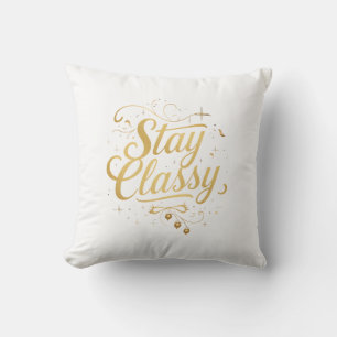 Sophisticated and Chic Inspirational Typography Cushion