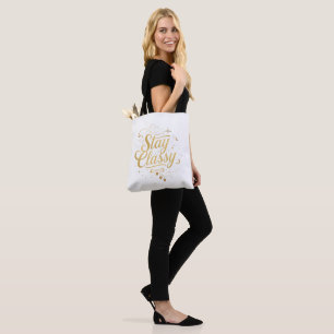 Sophisticated and Chic Inspirational Typography Tote Bag