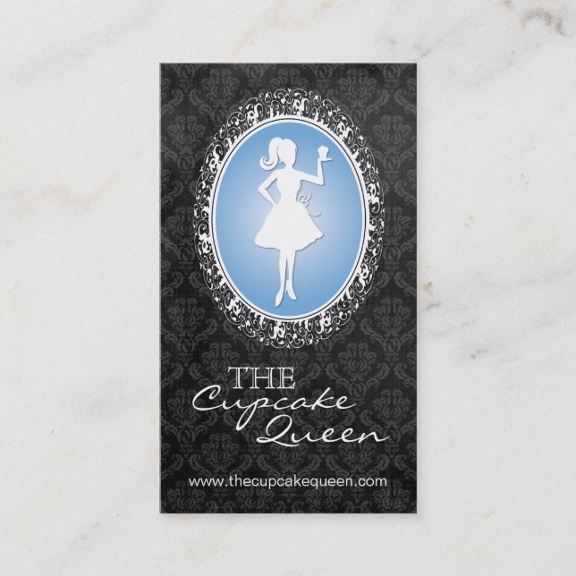 Sophisticated Bakery & Cupcake Business Card (Front)