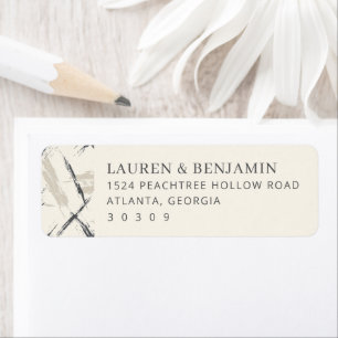 Sophisticated Beige Brushstroke