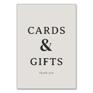 Sophisticated Beige Serif Gratitude Card