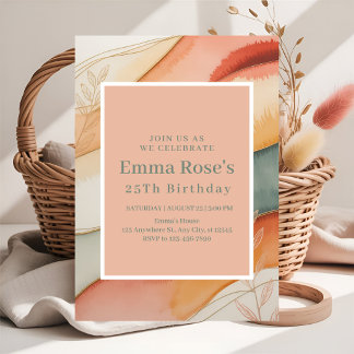 Sophisticated Birthday Party Invitation