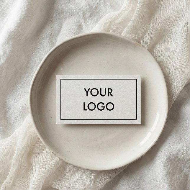 Sophisticated Black And White Logo Minimal Business Card (Creator Uploaded)