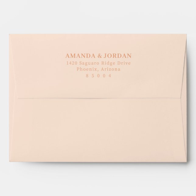 Sophisticated Black Gold Typographic Envelope (Back (Top Flap))