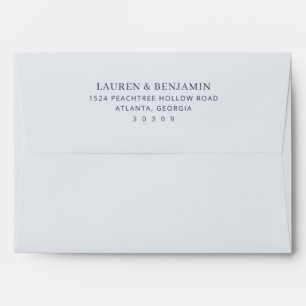 Sophisticated Black Minimalist Envelope