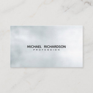 Sophisticated Black on Silver Steel Unisex Business Card