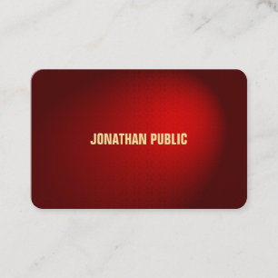 Sophisticated Black Red Damask Professional Luxury Business Card