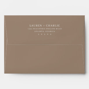 Sophisticated Black Typographic Envelope