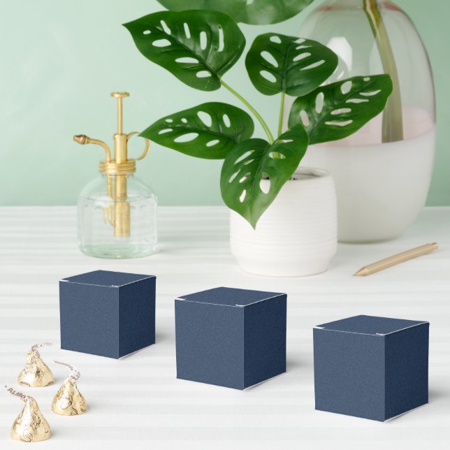 Sophisticated Blue Textured Celebration Favour Box (Multiple)