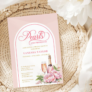 Sophisticated Blush and Gold Bridal Shower Card