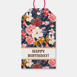 Sophisticated Boho Floral Party Gift Tags