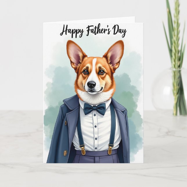 Sophisticated Canine Father Card (Front)