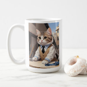 Sophisticated Cat Architect Cat Lover Coffee Mug