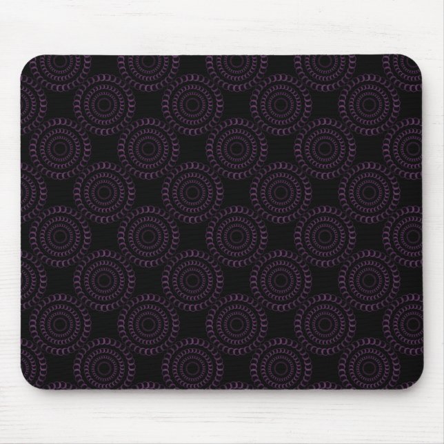 Sophisticated Chic Mousepad, Purple Mouse Mat (Front)