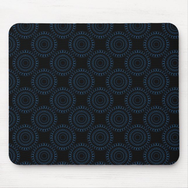 Sophisticated Chic Mousepad, Royal Blue Mouse Mat (Front)
