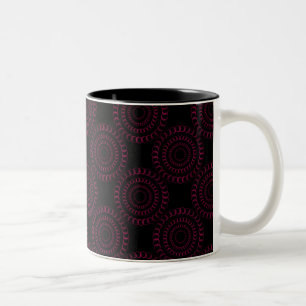 Sophisticated Chic Mug, Magenta Two-Tone Coffee Mug