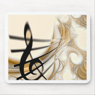 Sophisticated classic music sheet design accessory mouse mat