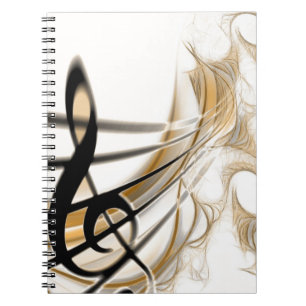 Sophisticated classic music sheet design accessory notebook