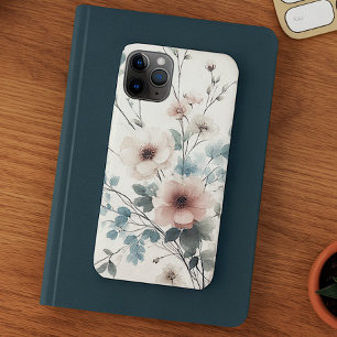 Sophisticated Classy Delicate Watercolor Flowers iPhone 11 Pro Max Case