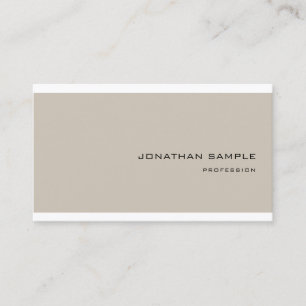 Sophisticated Design Trendy Simple Modern Plain Business Card