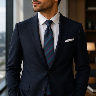 Sophisticated Diagonal Striped Pattern Tie