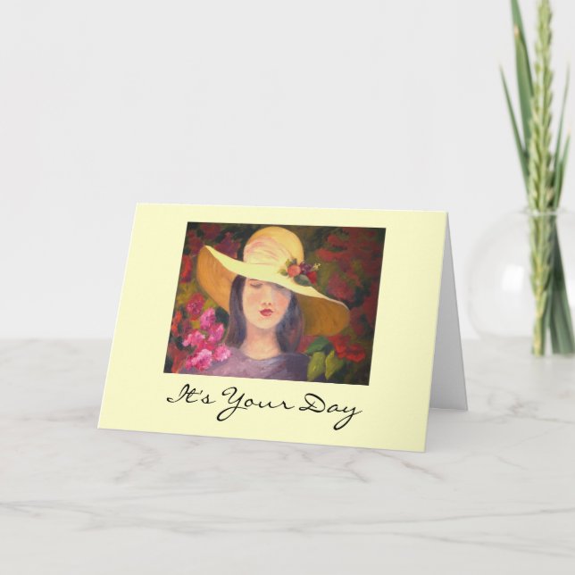 Sophisticated Diva Birthday Card (Front)