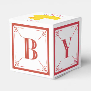 Sophisticated Duck Baby Block Gift Box