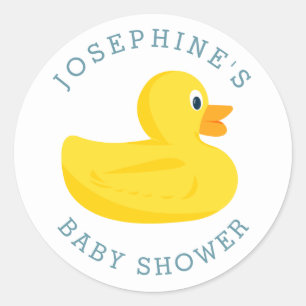 Sophisticated Duck Baby Shower Stickers