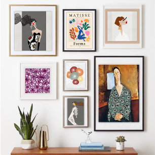 Sophisticated Elegance Glam Fashion Art Poster